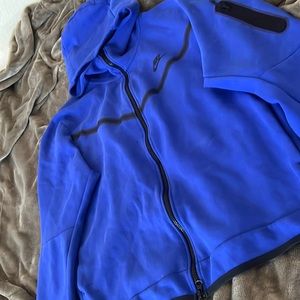 Blue Nike tech zip up size x large men